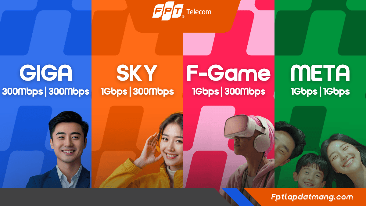 Các gói Internet FPT Giga Sky F-Game Meta cho gia đình và cá nhân