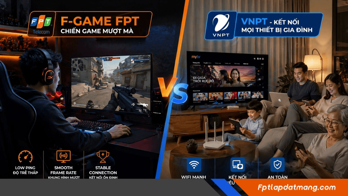 Gói chơi game của FPT và VNPT khác nhau ở đâu? So sánh theo nhu cầu thật 1 goi choi game fpt va vnpt