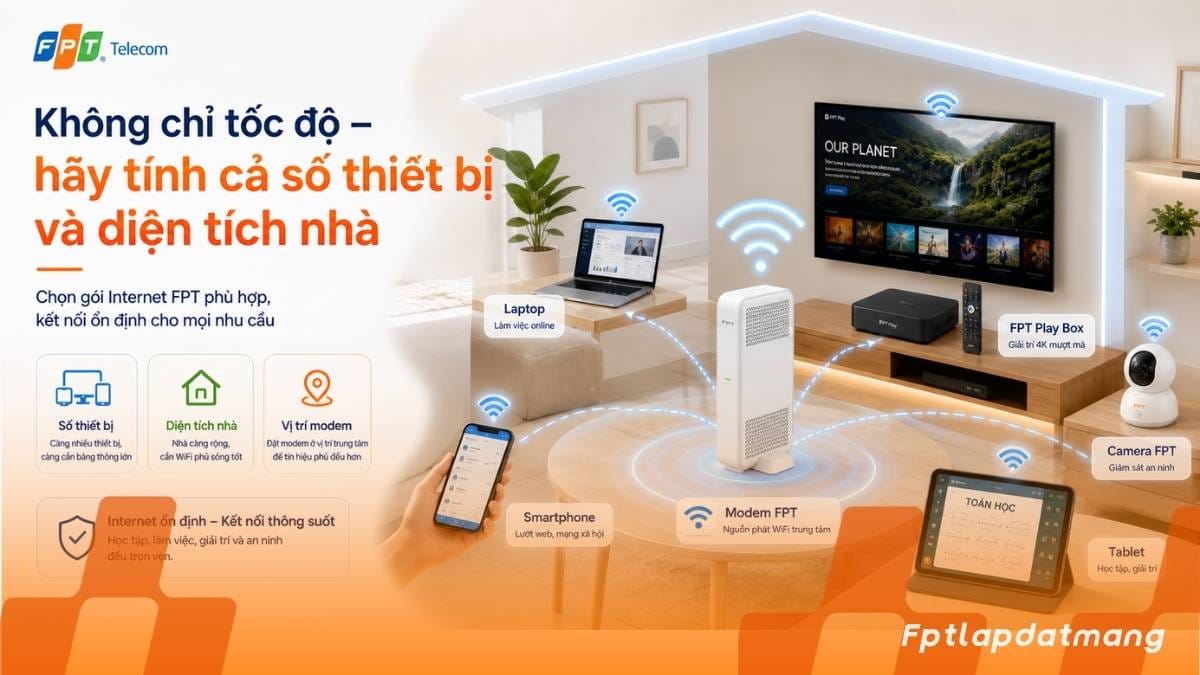 Gói Internet FPT nào phù hợp cho học tập, làm việc, giải trí? 2 Các yếu tố cần xem xét khi chọn gói Internet FPT phù hợp
